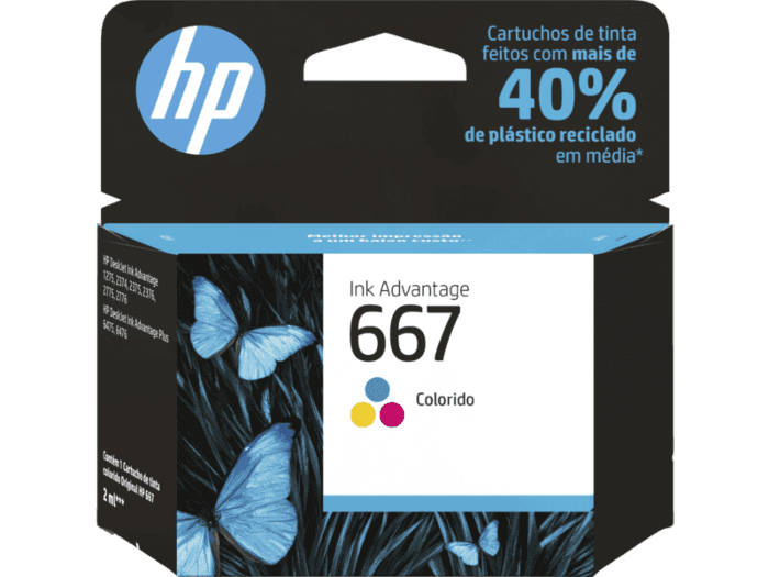 CARTUCHO HP 667 (3YM78AL) COLORIDO 2ML