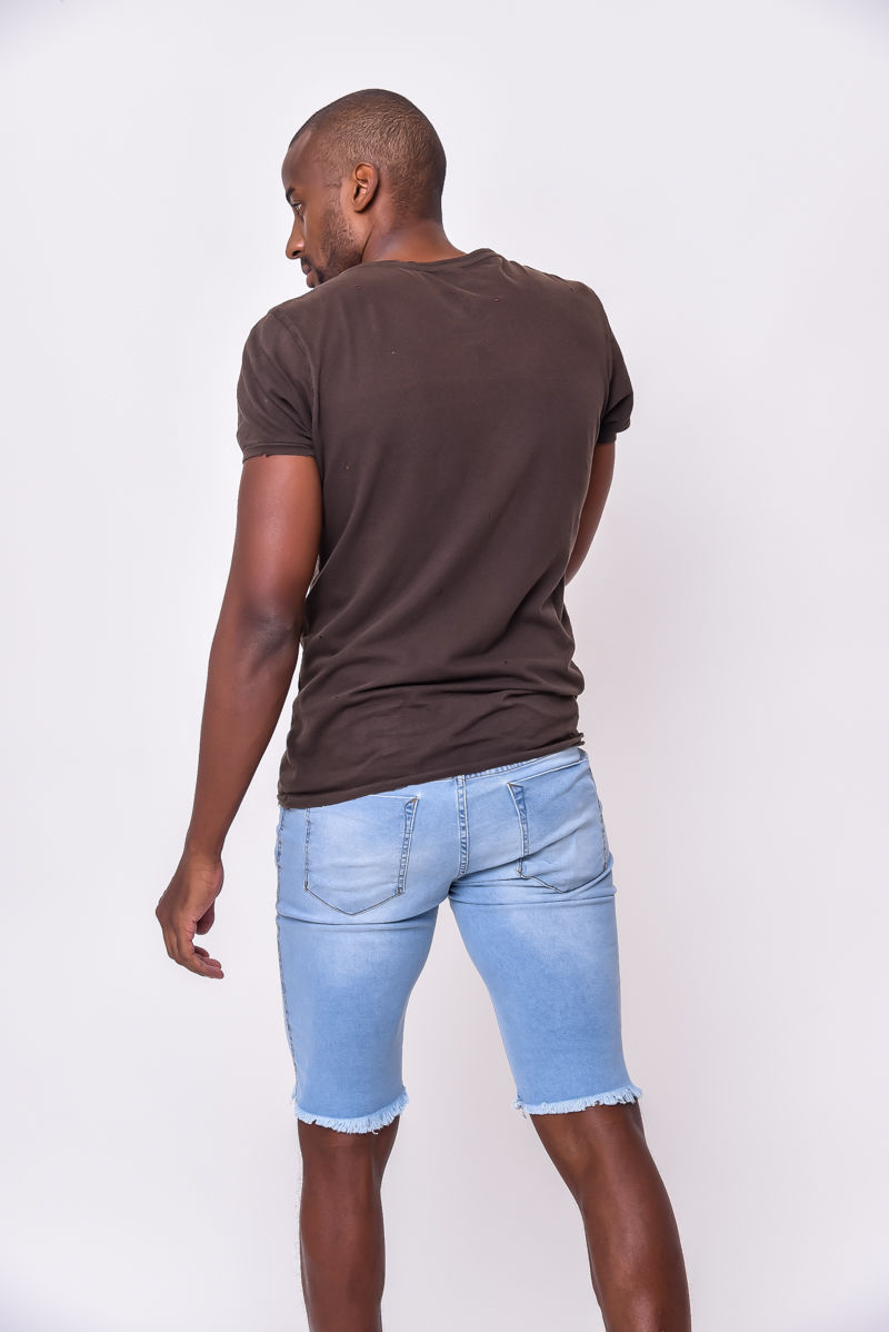 Bermuda Masculina Slim Jeans Elastano - 2902455