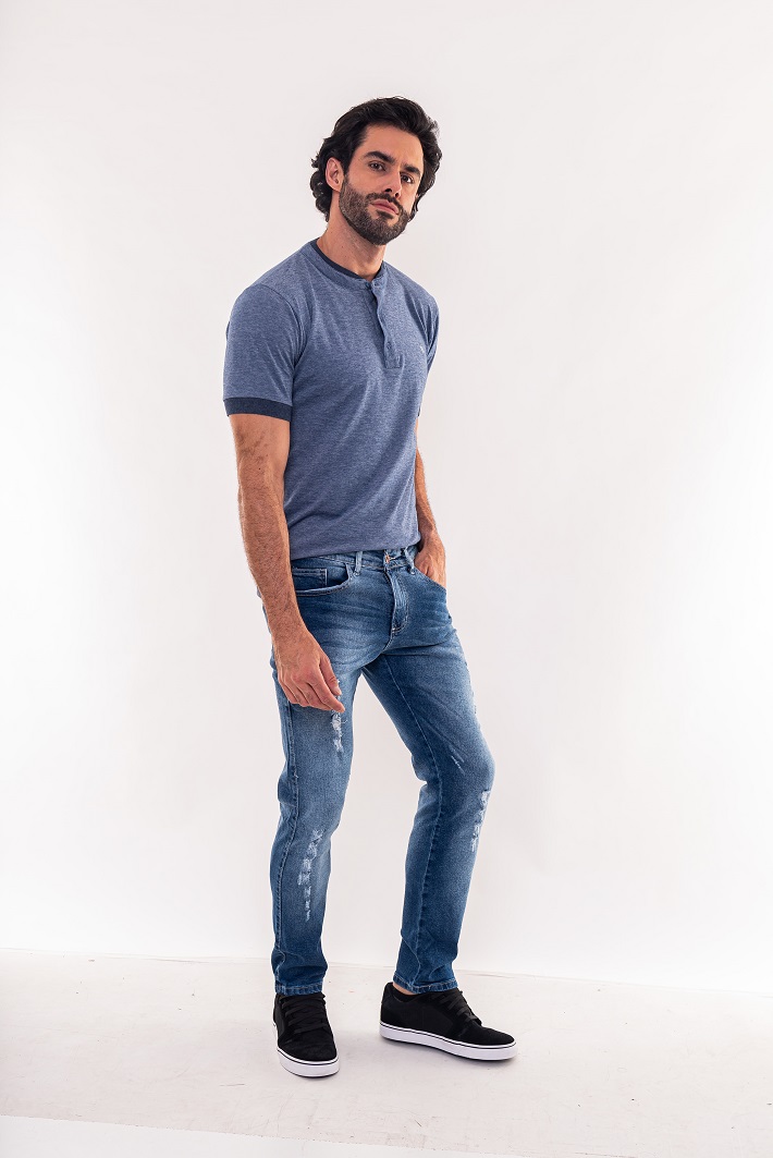 Calça masculina skinny jeans - 2102787