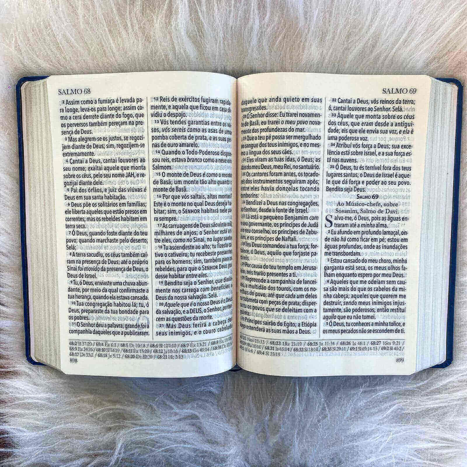 Bíblia BKJ 1611 Letra Ultragigante - Capa Azul
