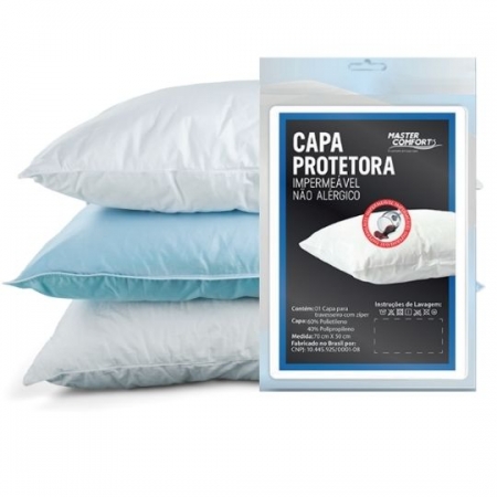 Capa Protetora Impermeável Travesseiros - Master Comfort