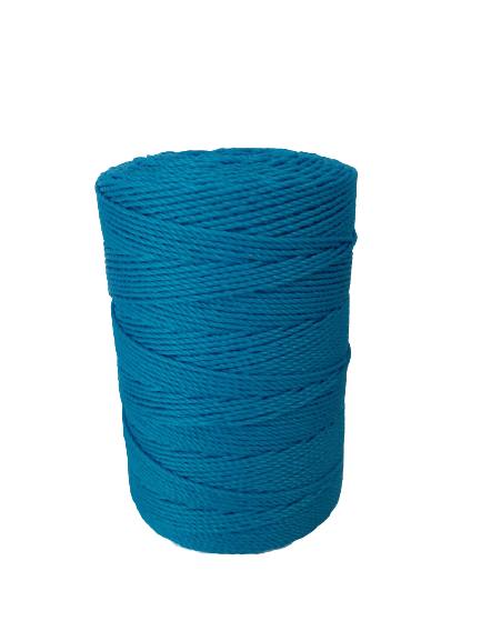 Corda Torcida De Polietileno (Nylon) Fio 2,0mm (ROLO) Azul - Foto 0