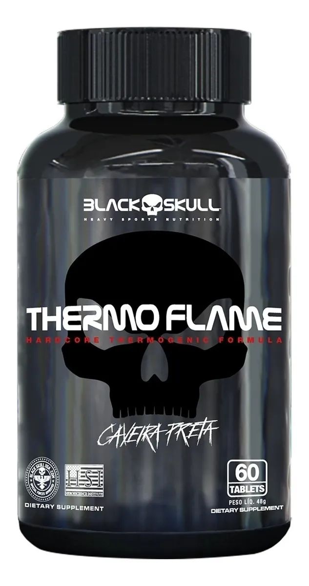 Termogênico Black Skull Thermo Flame 60 caps