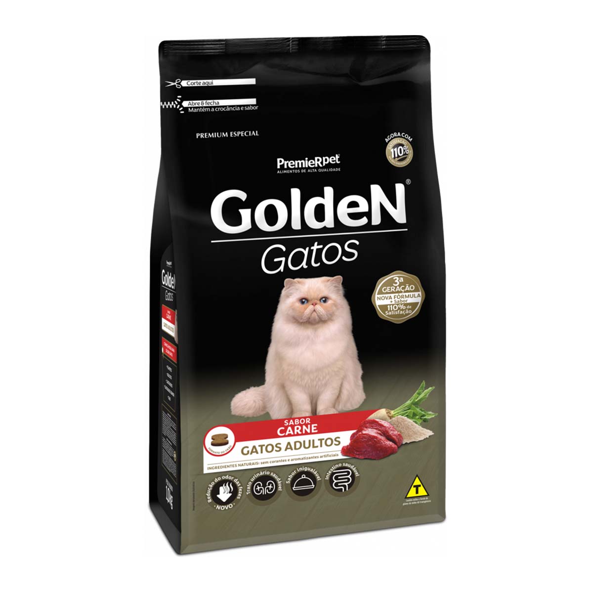 Ração GoldeN Gatos Adultos Carne 10,1 Kg