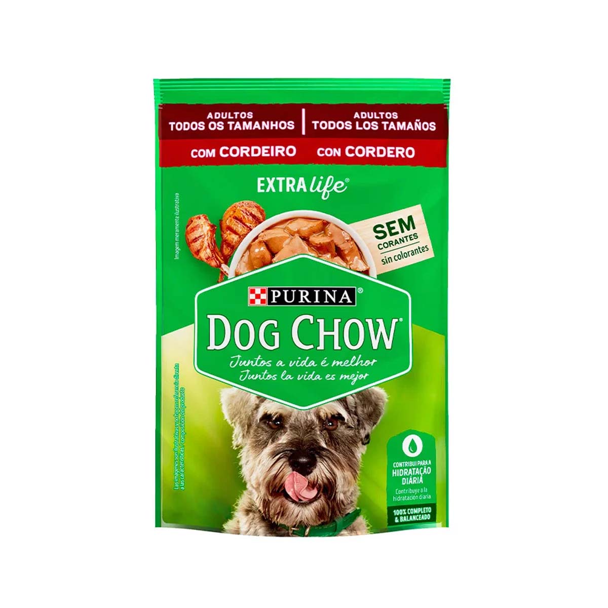 Ração Dog Chow Adultos Todos Os Tamanhos Sabor Cordeiro 100g