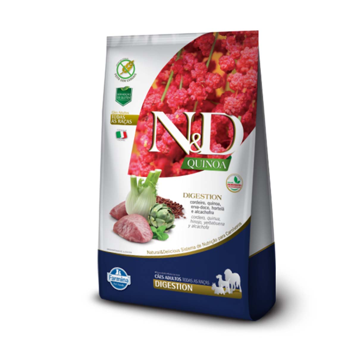 Ração N&D Quinoa Digestion Cordeiro para Cães Adultos 2,5 Kg