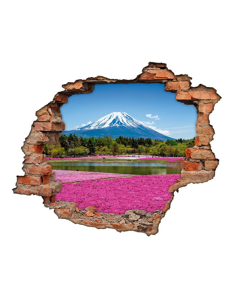 Adesivo Buraco 3D - Monte Fuji
