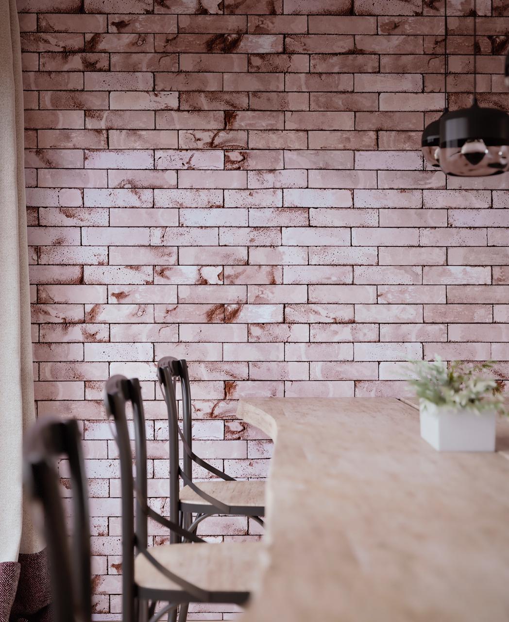 Tijolinho Brick Flamboyant - Revestimento Rústico - Decoração paredes