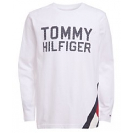 Camiseta Tommy Hilfiger - 7 anos - R$ 149,90 branca logo