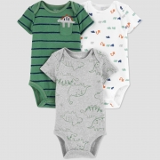 Kit 3 bodys just one you by Carters 6 e 18 meses - R$ 89,90 dino