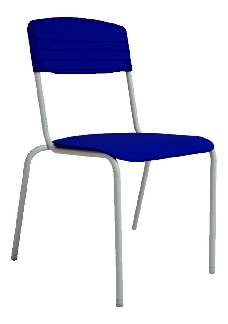 Cadeira Escolar Infantil  Tamanho 6 Azul