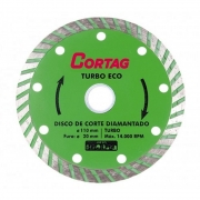 Disco de Corte Diamantado Turbo Eco 110mm x 20mm - Cortag 60