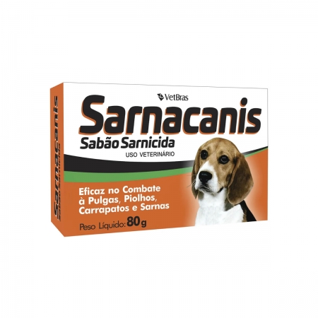 Sabão / Sabonete Sarnicida Sarnacanis VetBras 80g