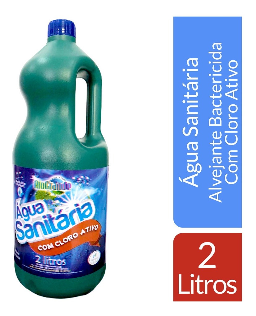 Água Sanitária Com Cloro Ativo - 2 Litros - Rio Grande