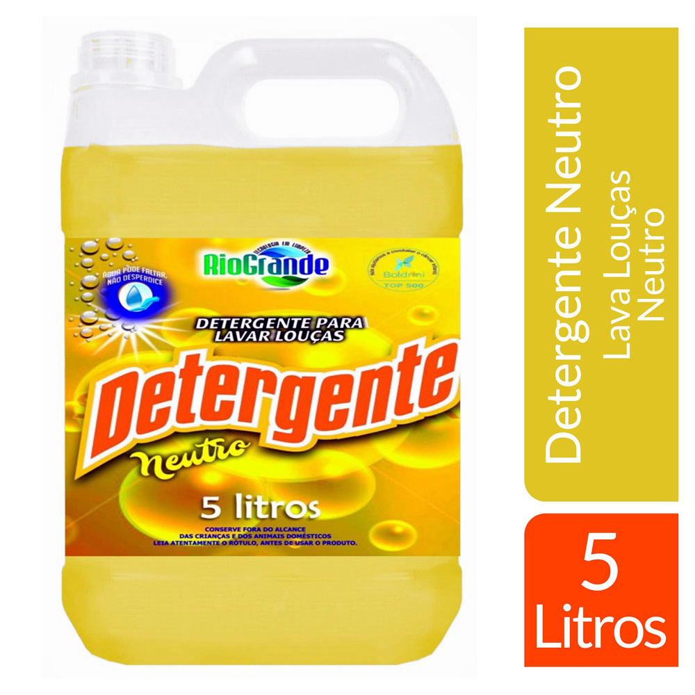 Detergente Neutro - 5 Litros - Rio Grande