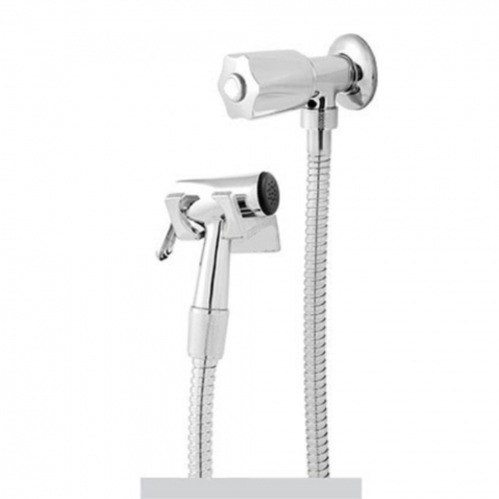 Ducha Higiênica Flexível Oliveira 1,20m C-50 Para Banheiro Em Metal E Inox