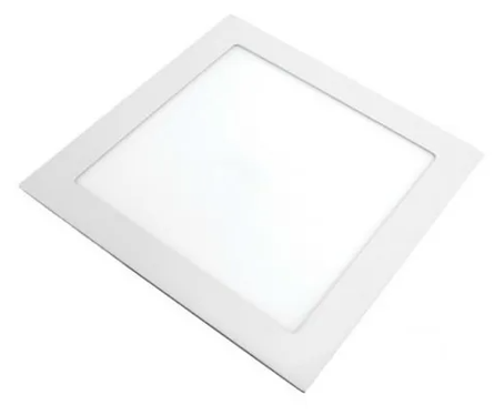 Luminaria Plafon LED Quadrado Embutir 12w 4000k Branco Neutro Skypix