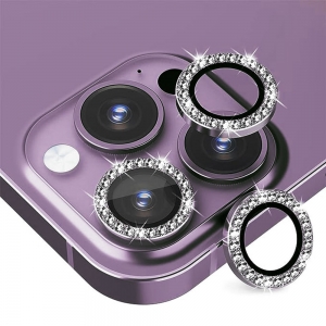 Película Câmera de Lente Para iPhone com Strass 1un - 11 / 11 Pro / 11 Pro Max / 12 / 12 Pro
