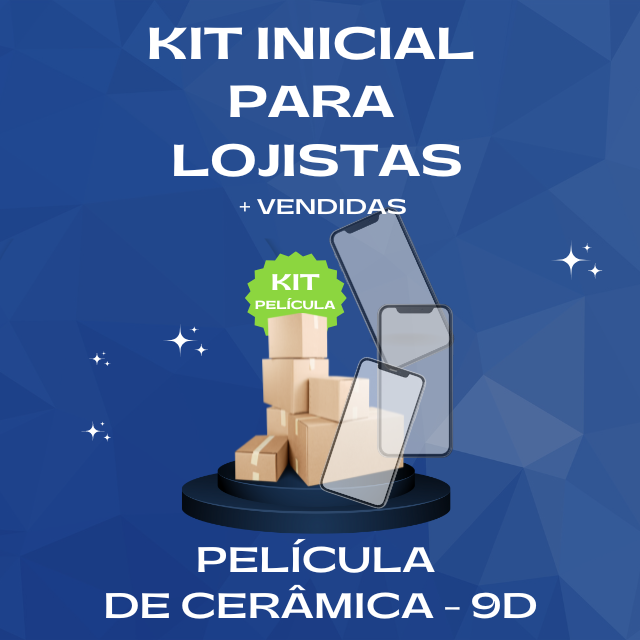 Kit para Lojistas - Película de Cerâmica 9D