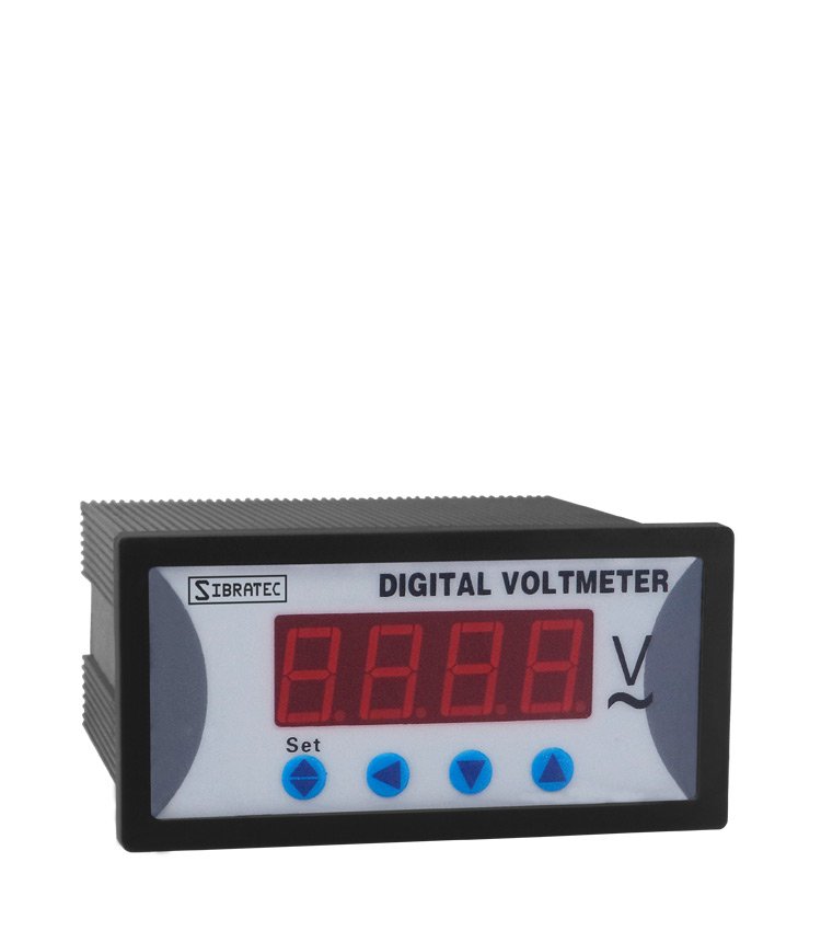 Voltímetro Digital AOB294U-5K1 500Vca Com Saída de Alarme 48X96mm