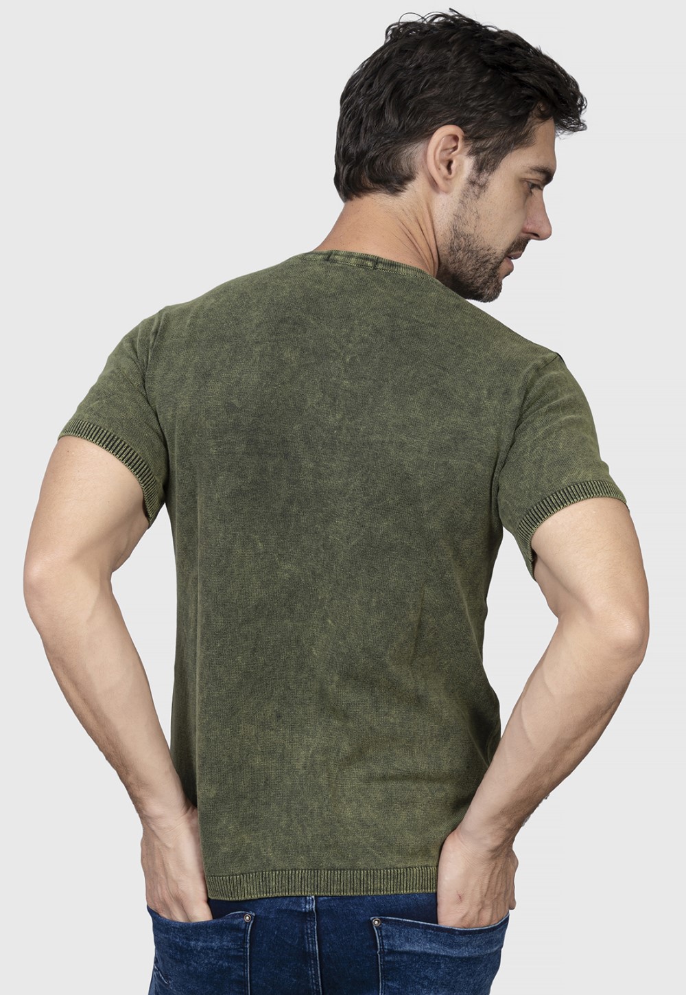 Camisa  Button Verde Stoned