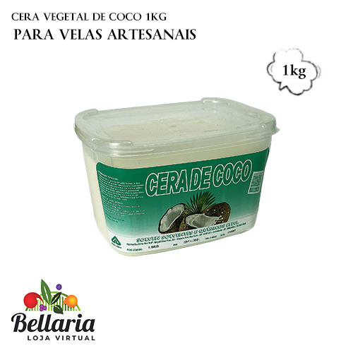 Cera Vegetal de Coco - 1kg  - Loja Bellaria