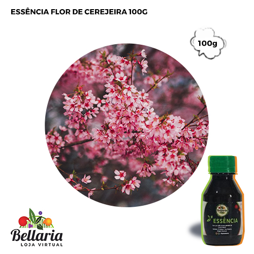 Essência Flor de Cerejeira 100g  - Loja Bellaria