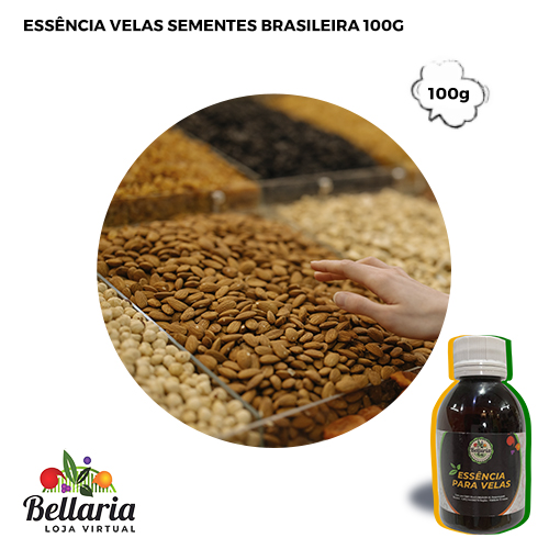 Essência Velas Sementes Brasileira 100g  - Loja Bellaria