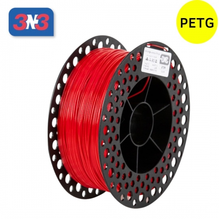 Filamento 3D PETG 3n3 750g 1,75mm - Vermelho