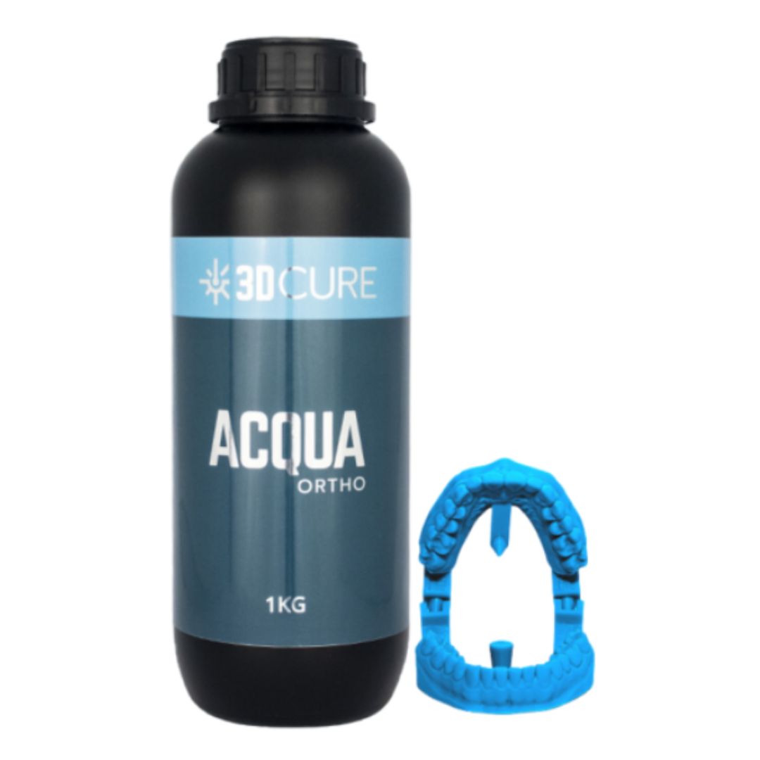 Resina 3D Cure Acqua Ortho - 1 Kg Cor:Azul Claro