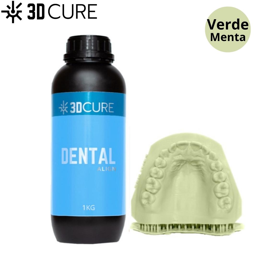 Resina 3D Cure Dental Align - 1Kg Cor:Verde Menta