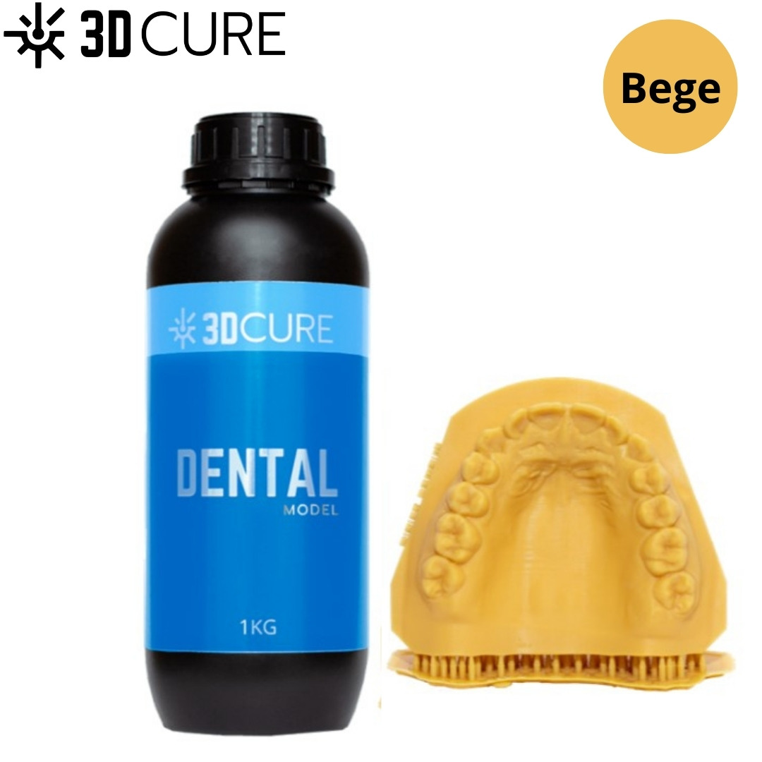 Resina 3D Cure Dental Model - 1Kg Cor:Bege