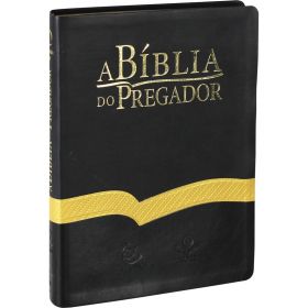 A Bíblia do Pregador ARA - Preta com Detalhe Dourado