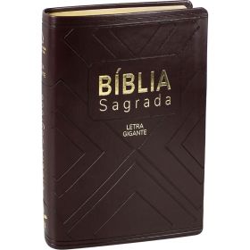 Bíblia NAA Letra Gigante sem índice - Marrom