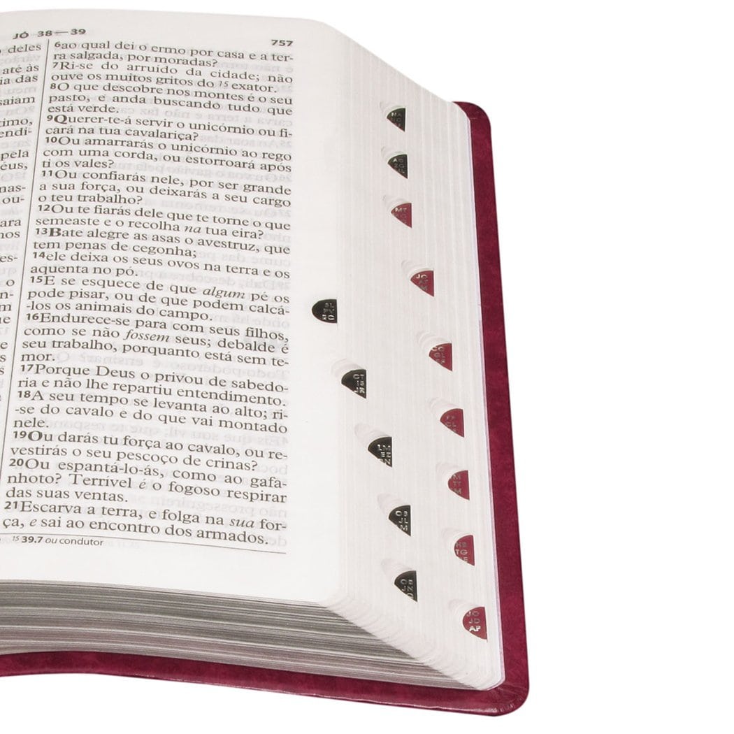 Bíblia Letra Gigante ARC - Capa luxo Púrpura Nobre com índice