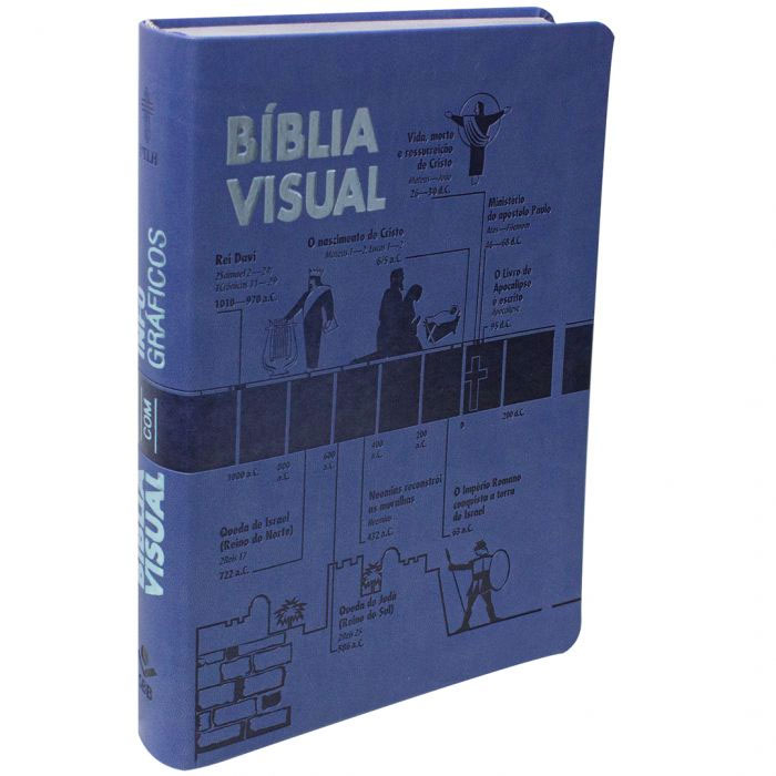 Bíblia Visual com Infográficos - Couro sintético