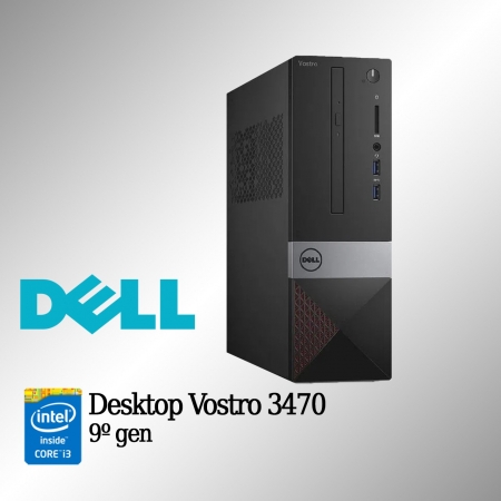 Desktop Dell Vostro 3470 Intel i3 de 9a. Geração 8GB de memória RAM e 1TB Disco