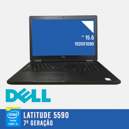 Laptop Dell Latitude 5590 Intel i5 de 7a. Geração 8GB de memória RAM e 256GB M2 NVME