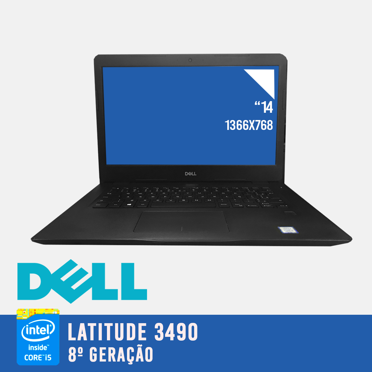Laptop Dell Latitude 3490 Intel i5 de 8a. Geração
