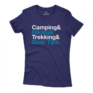 Camiseta Feminina Camping Hiking Trekking Gear Tips