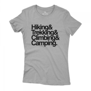 Camiseta Feminina Hiking Trekking Climbing Camping