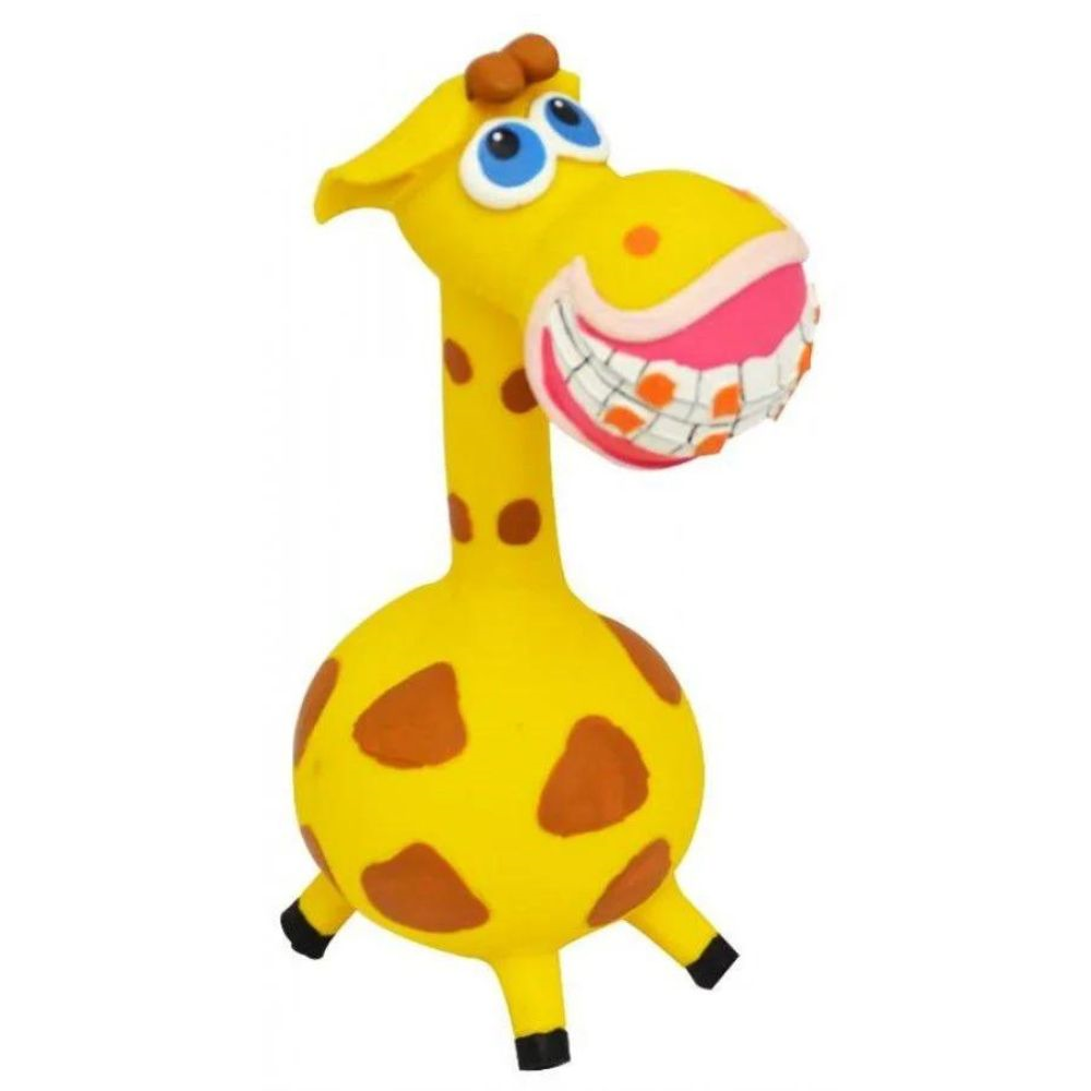 Brinquedo Cachorro Girafa Latex Com Apito Para Cachorro