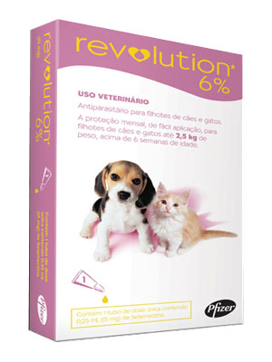 Revolution 6% Antipulgas Cães E Gatos Até 2,5kg 1 Ampola