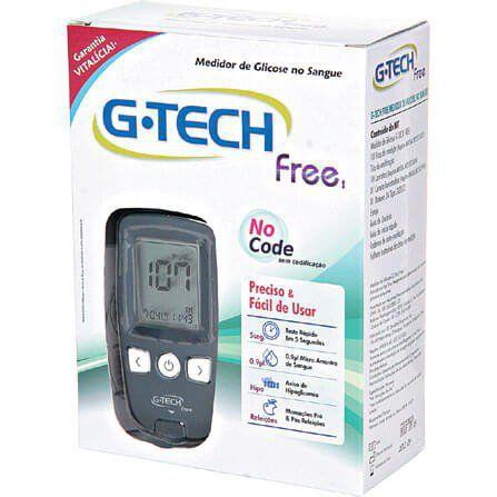 Kit Medidor Glicose G-Tech Free Completo
