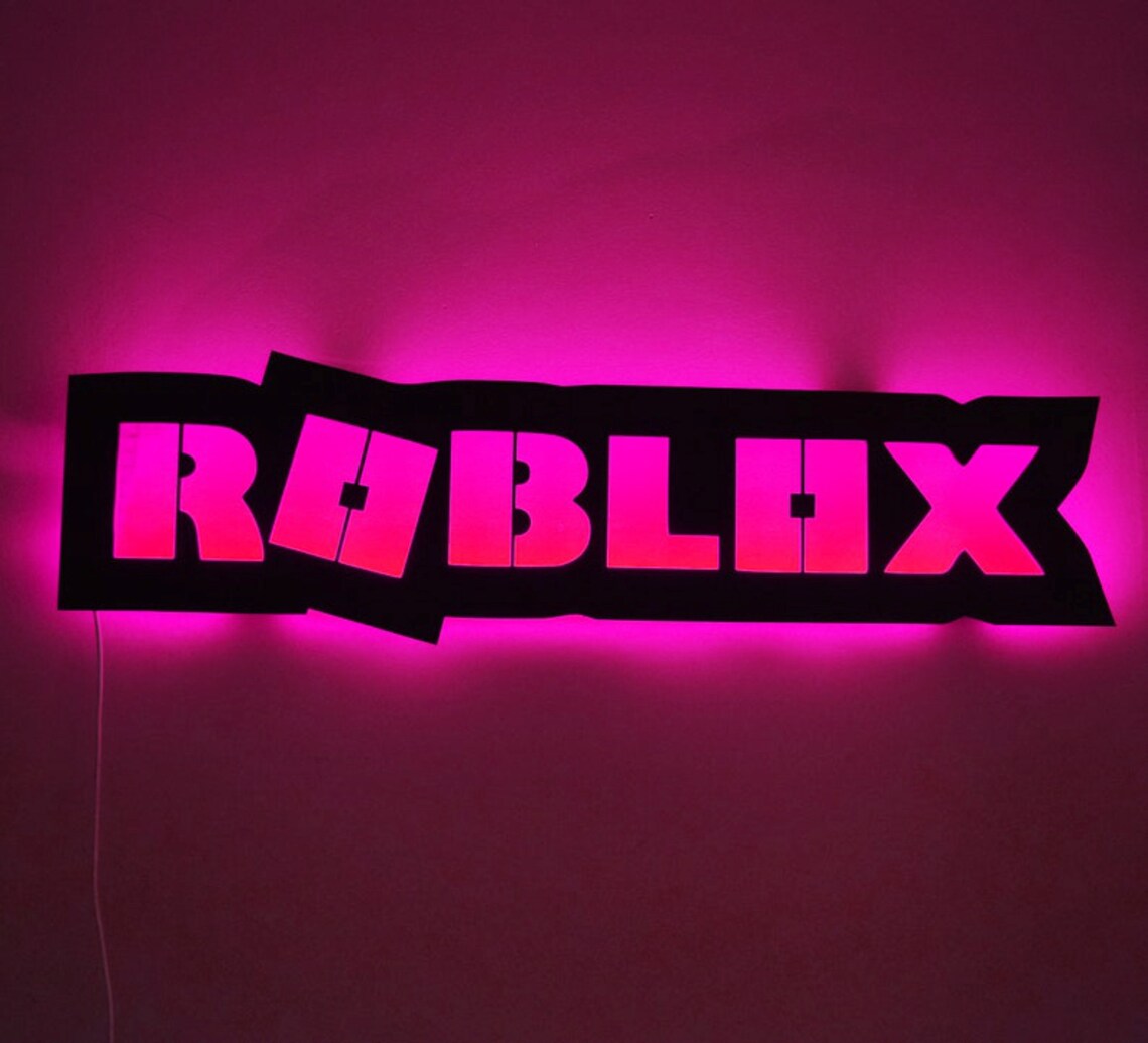 Painel luminoso em LED RGB Roblox jogo - Painel de Led vazado - Barão Laser  Cutting