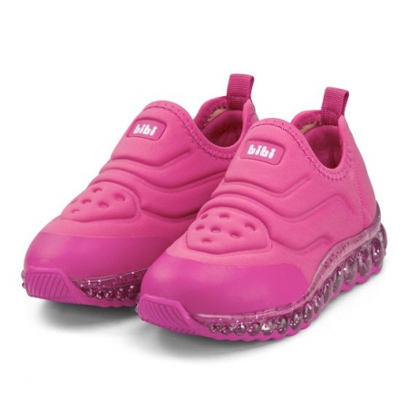 Tênis Infantil Bibi Roller Celebration de Luz Feminino Rosa Hot Pink 1079100