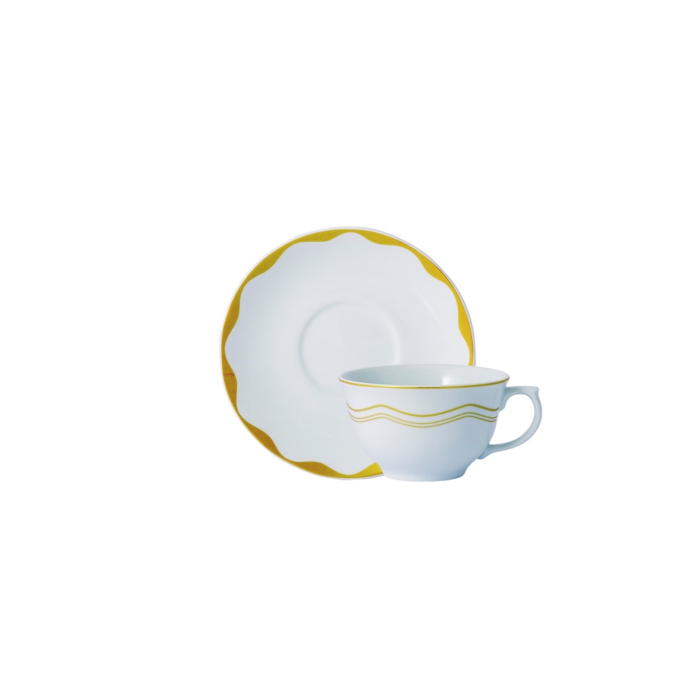 Conjunto de 6 Xícaras de Chá com Pires - Brasilis - Porcelana Schmidt