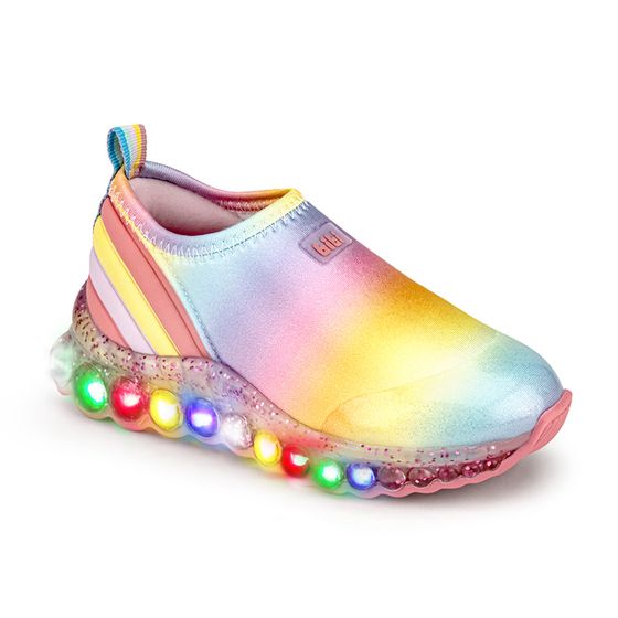 Tênis Infantil Bibi Roller Celebration Feminino Rainbow