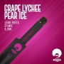 Pod descartável Puff Mamma - Pro - 1000 Puffs - Grape Lychee Pear Ice