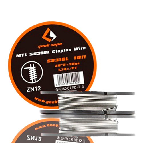 Fio MTL SS316L Clapton Wire ZN12 - Geekvape